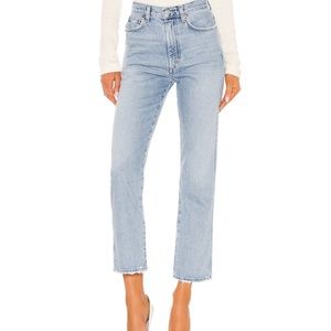 AGOLDE Pinch Waist High Rise Kick in Riptide